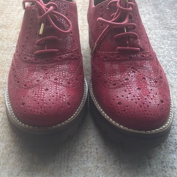 NWOB Marc Joseph New York Central Park West red wingtips oxford shoes sz 6 - Picture 5 of 8